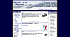 Desktop Screenshot of gorysowie.pl